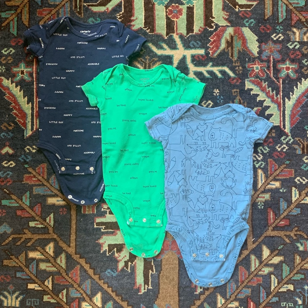 Carter’s Onesies in sweet prints